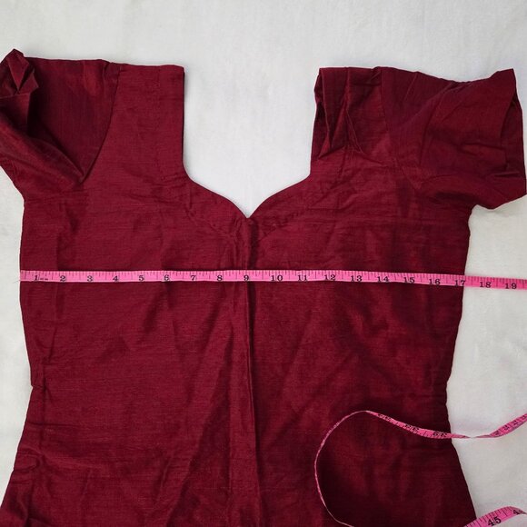 NEW Maroon And Yellow Patiala Suit NEGOTIABLE - Picture 4 of 6